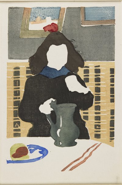 Jong meisje met een kruik, 1890 door Auguste Louis Lepère